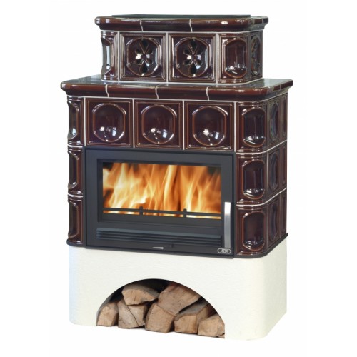 ABX Karelia TV výmenník 7 kW, Kachľová pec na drevo s plech. vložkou, hnedá ABX Karelia TV výmenník 7 kW, Kachľová pec na drevo s plech. vložkou, hnedá