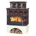 ABX Karelia TV výmenník 7 kW, Kachľová pec na drevo s plech. vložkou, hnedá
