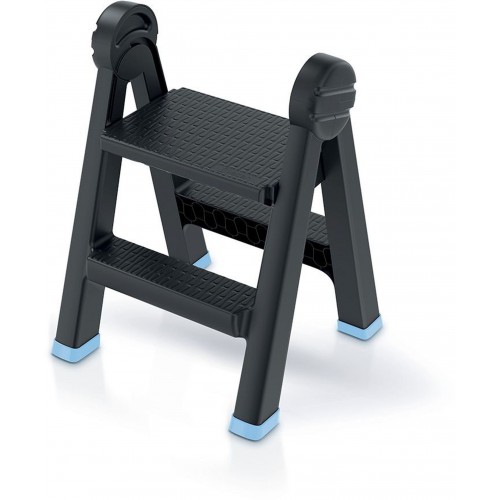Keden TITAN LADDER Schodíky, 47x43,5x63cm, čierna/modrá KLD4565