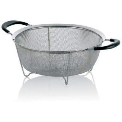 KELA Cedník nerez 25,5 cm COLINO čierny KL-11299