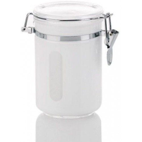 KELA Dóza na čaj a kávu akrylová 0,7 l TIA biela KL-15676