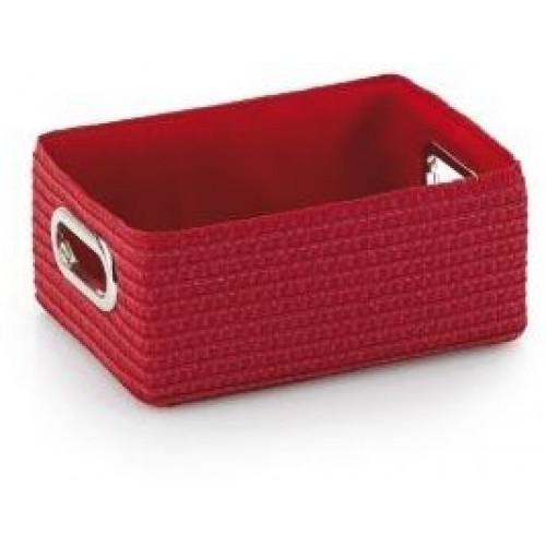 KELA Kôš RIMOSSA 28x20x12cm, plast červený, kovový úchyt KL-21796