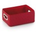 KELA Kôš RIMOSSA 28x20x12cm, plast červený, kovový úchyt KL-21796