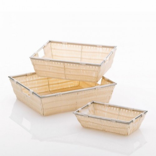 KELA Kôš Noblesse PP plast, krémový 26x16x7 cm KL-21115