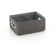 KELA Kôš RIMOSSA 28x20x12cm, plast sivý, kovový úchyt KL-21842