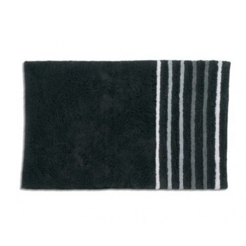 KELA kúpeľňová predložka 80x50cm LADESSA STRIPES čierna KL-22112