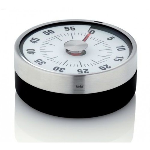 KELA Kuchynský časomerač SPEED čierny, plast pr. 8cm x v. 3cm KL-11245