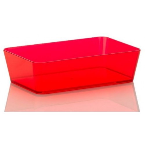 KELA Miska na kozmetické potreby KRISTALL, červená KL-21956