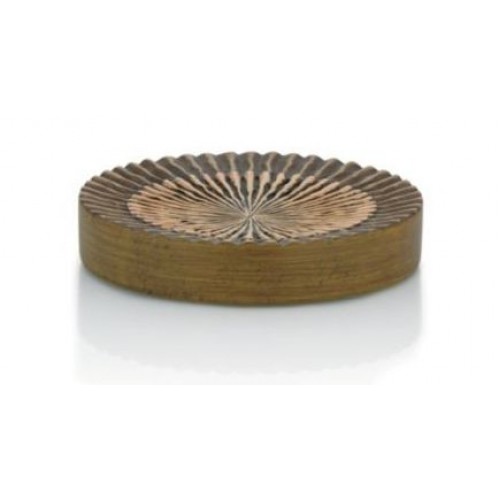 KELA Miska na mydlo MADEIRA poly, hnedá pr. 11cm x v. 2cm KL-22785