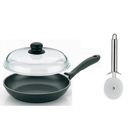 KELA Univerzálna panvica s pokrievkou KERROS 28 cm, greblon KL-15159