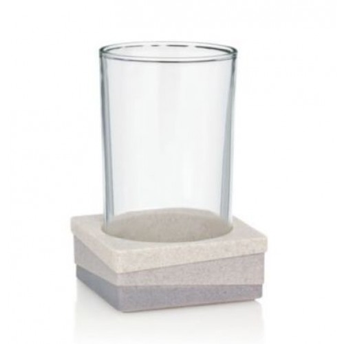 KELA Pohárik Valur poly, šedá 7,5x7,5x11cm KL-22801 KELA Pohárik Valur poly, šedá 7,5x7,5x11cm KL-22801