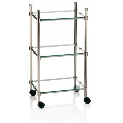 KELA Vozík 3. poschodový WEGA, niklovaný KL-21560