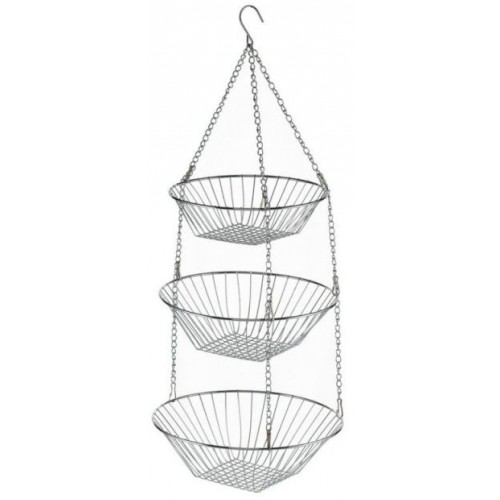 KELA Závesné koše LOOP 3ks 25 cm, 28 cm, 30 cm chróm KL-49552 KELA Závesné koše LOOP 3ks 25 cm, 28 cm, 30 cm chróm KL-49552