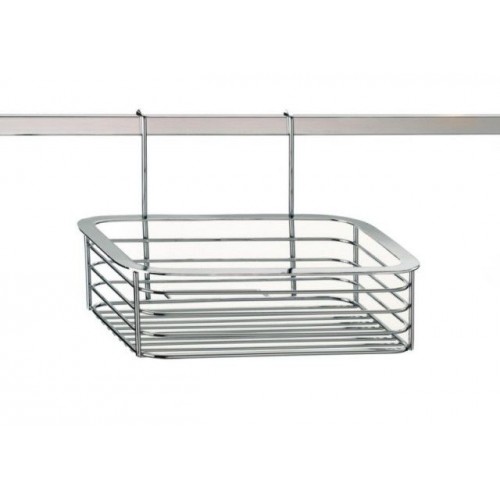 KELA Závesný regál PRISMA chróm 24x16x15,5 cm KL-19635