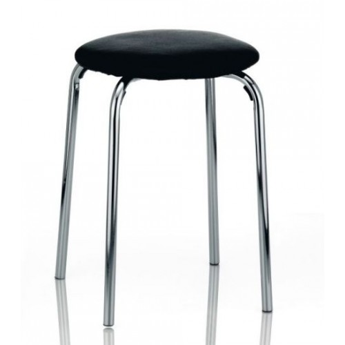 KELA Stoličky SIMEON, sedák čalúnený čierny KL-18797