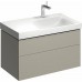 KERAMAG DESIGN Xeno2 skrinka pod umýv. 90 cm, 2 zásuvky, výrez vpravo, Greig 807691000