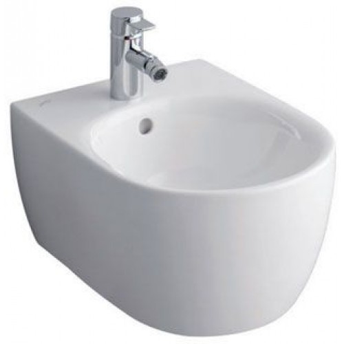 KERAMAG 4U bidet závesný, s otvorom pre batériu, biela + KeraTect 233450600