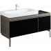 KERAMAG DESIGN Citterio skř.pod.um., asym.135 cm, l., šedohnedá 835436000