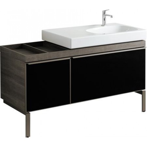 KERAMAG DESIGN Citterio skř.pod.um., asym.135 cm, pr., šedohnedá 835536000