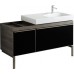 KERAMAG DESIGN Citterio skř.pod.um., asym.135 cm, pr., šedohnedá 835536000