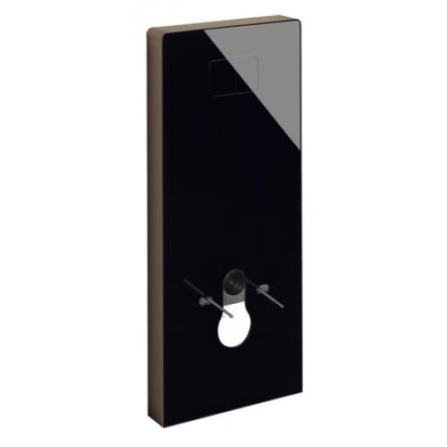 KERAMAG DESIGN Universal modul pre ZWC, čierne sklo, rám Champagne 515010000