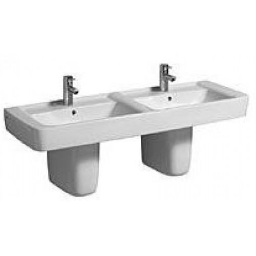 KERAMAG Renova Nr 1 Plan dvojumývadlo 130 x 48 cm s 2 otvormi 122130000