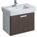 KERAMAG Renova Nr.1 Plan skrinka pod asym. um., závesná, wenge 68 x 46,3 x 44,5cm 879133