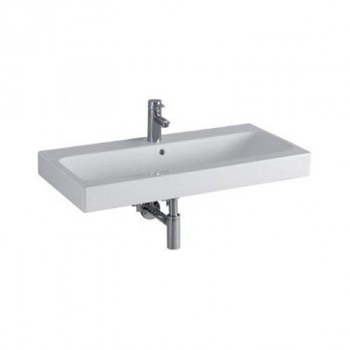 KERAMAG Icon umývadlo 90 x 48,5 cm, s otvorom pre batériu, s prepadom, biela 124090000