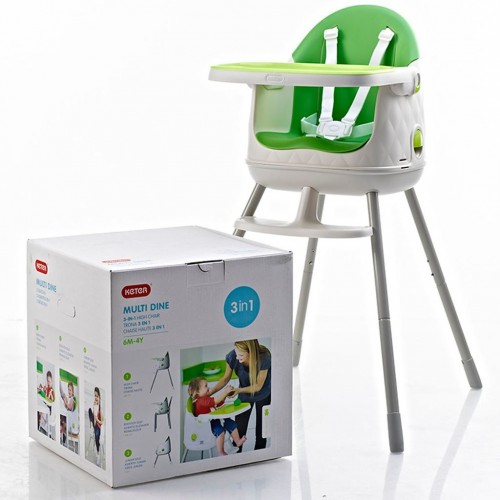 KETER MULTI DINE detská jedálenská stolička zelená 17202333743