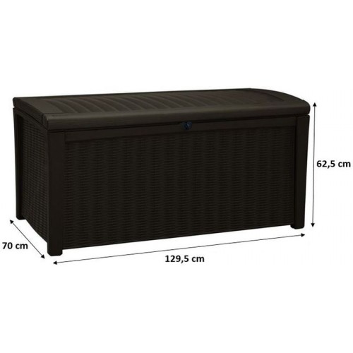 VÝPREDAJ KETER BORNEO Storage záhradný úložný box, 416 l, hnedá POŠKODENIE V POPISE