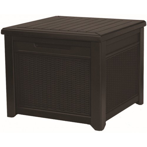 KETER CUBE RATTAN 208L Záhradný úložný box/stôl 72,2 x 71 x 59 cm, hnedá 17199597