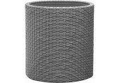 KETER SMALL CYLINDER Kvetináč, 28 x 28 x 28,3 cm, ratan, strieborno-sivá 17197833