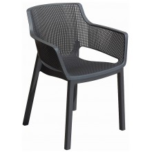 KETER ELISA Záhradná stolička, 57,7 x 62,5 x 79 cm, grafit 17209499