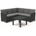 KETER ELODIE CORNER 5 SEATER Set záhradný, grafit/sivá 17210755