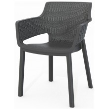 KETER EVA záhradná stolička, 57,7 x 62,5 x 79 cm, grafit 17210109