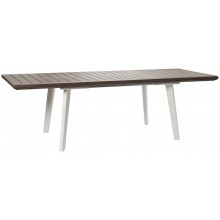 KETER HARMONY Rozkladací stôl, 162 x 100 x 74 cm, biela/cappuccino 17202278