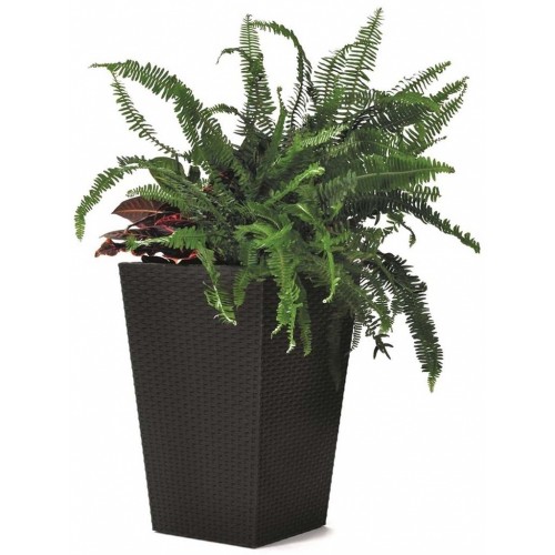 KETER RATTAN PLANTER L 144,8L Kvetináč, veľký 53 x 73 cm, antracit 17192302