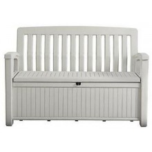 KETER PATIO BENCH 227L Úložná lavica 138,6 x 63,5 x 88 cm, biela 17202690