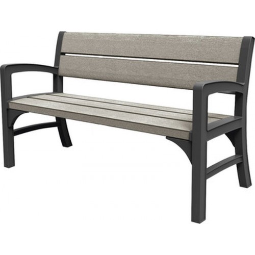 KETER MONTERO DOUBLE SEAT Lavica záhradná 120 x 62 x 89,5 cm, grafit/hnedosivá 17204654