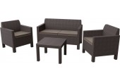 ALLIBERT ORLANDO Set záhradný, hnedá/sivo-béžová 17202809