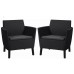 KETER SALEMO DUO Kreslo 2 ks, 74 x 67 x 76 cm, grafit/sivá 17209040