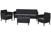 KETER SALEMO 3 SEATER Set záhradný, grafit/sivá 17205990