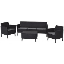 KETER SALEMO 3 SEATER Set záhradný, grafit/sivá 17205990