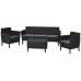 KETER SALEMO 3 SEATER Set záhradný, grafit/sivá 17205990