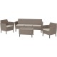 KETER SALEMO 3 SEATER Set záhradný, cappuccino/béžová 17205990