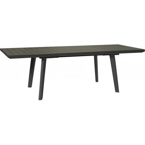 KETER HARMONY rozkladací stôl 162 x 100 x 74 cm, antracit/hnedo-sivá 17202278