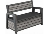 KETER DECO GARDEN BENCH 227L Úložná lavica, 133 x 61 x 89 cm, sivá 17213853