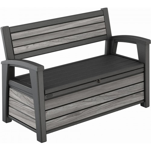 KETER DECO GARDEN BENCH 227L Úložná lavica, 133 x 61 x 89 cm, sivá 17213853