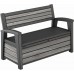 KETER DECO GARDEN BENCH 227L Úložná lavica, 133 x 61 x 89 cm, sivá 17213853