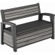 KETER DECO GARDEN BENCH 227L Úložná lavica, 133 x 61 x 89 cm, sivá 17213853